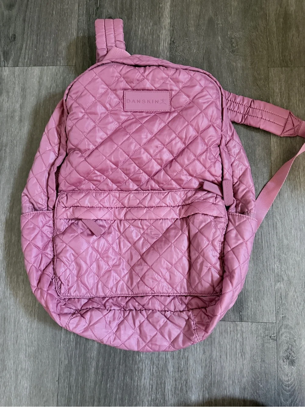 Danskin Quilted Blush Pink Backpack